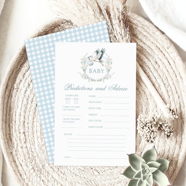 ブルーストーク男の赤ちゃんシャワー予測アドバイスゲーム (クリエイターアップロード済み)