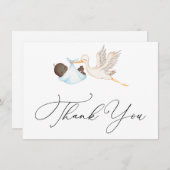 ブルーストーク赤ちゃんシャワーありがとう (正面/裏面)