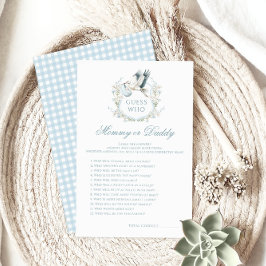 ブルーストーク赤ちゃんシャワーママまたはパパのゲーム