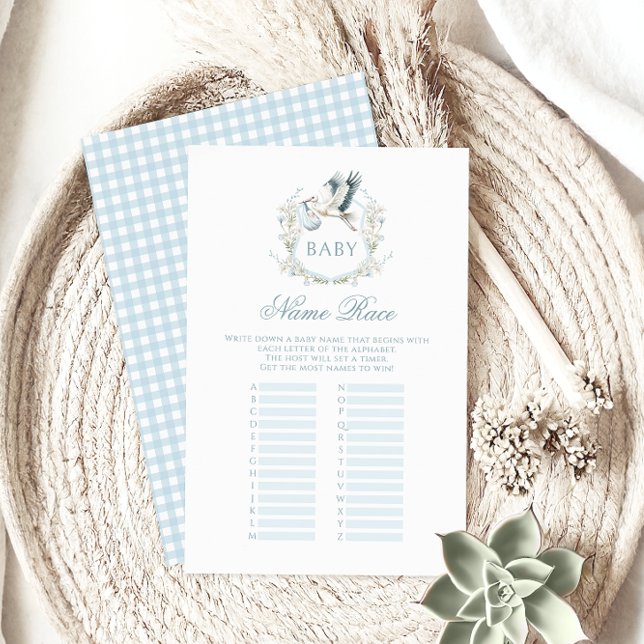 ブルーストーク配信男の赤ちゃんシャワーネームレースゲーム (クリエイターアップロード済み)