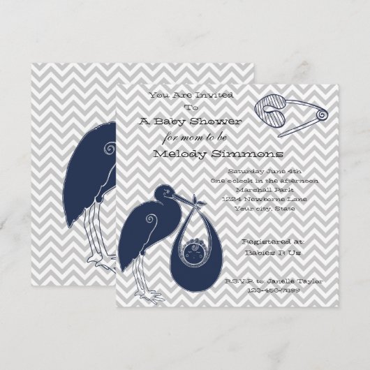 ブルーストーク 招待状 (正面/裏面)