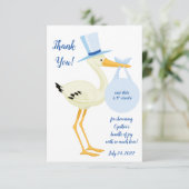 ブルーストークEOSリップバームベビーシャワーお気に入りカード 招待状 (スタンド正面)