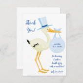 ブルーストークEOSリップバームベビーシャワーお気に入りカード 招待状 (正面/裏面)