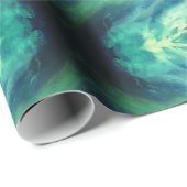 ブルーストーム抽象芸術アート ラッピングペーパー (ロールコーナー)