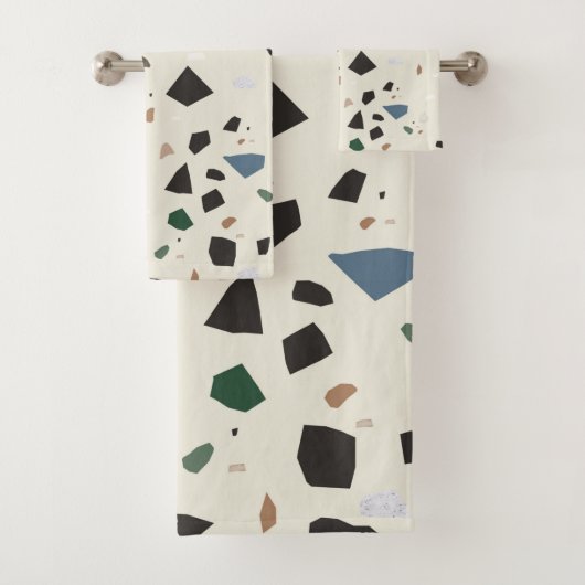 ブルーストーンエデングリーンブラックテラッツォ#1 バスタオルセット (インサイチュ)