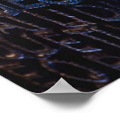 ブルーストーンクリスチャン神愛のイエス ポスター (角)