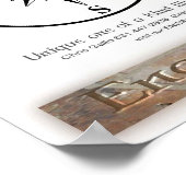 ブルーストーンコンパス ポスター (角)