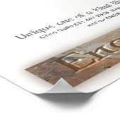 ブルーストーン日時計 ポスター (角)