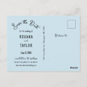 ブルーストー結婚ンの写真救日付きはがき ポストカード (裏面)