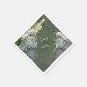 ブルースナプキン淡い色のの多肉眼 スタンダードカクテルナプキン (角)