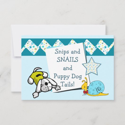 ブルースニップスとスネイルの誕生日パーティー 招待状 (正面)