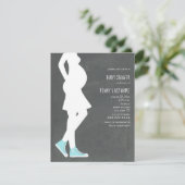 ブルースニーカーズベビーバンプベビーシャワー 招待状 (スタンド正面)