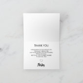 ブルースニーカー赤ちゃんシャワーサンキューカード カード (内部)