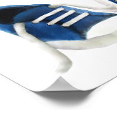 ブルースニーカー赤ちゃんシャワー歓迎の看板ポスター ポスター (角)