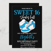 ブルースニーカーBash誕生日パーティー 招待状 (正面/裏面)