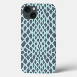 ブルースネークプリント iPhone 13ケース