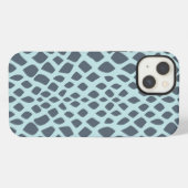 ブルースネークプリント iPhoneケース (裏面横)