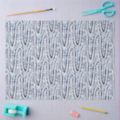 ブルースネーク絞り染め伝統的パターンスタイル 薄葉紙 (クラフト)