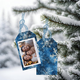 ブルースノウエレガントェーククリスマス ギフトタグ