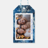 ブルースノウエレガントェーククリスマス ギフトタグ (正面)