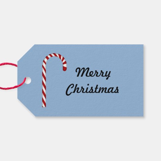 ブルースノーイスカイ雪だるまメリークリスマス ギフトタグ (裏面横)