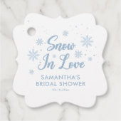 ブルースノーインラブウィンターブライダルシャワー フェイバータグ (正面)