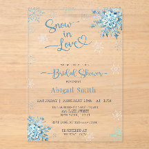 ブルースノーインラブブライダルシャワー