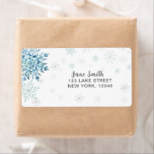 ブルースノーインラブブライダルシャワー ラベル (インサイチュ)