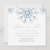 ブルースノーインラブブライダルシャワー 招待状 (正面)