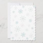 ブルースノーインラブブライダルシャワー 招待状 (裏面)