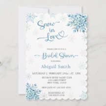 ブルースノーインラブブライダルシャワー