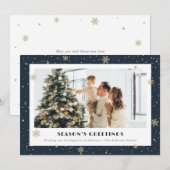 ブルースノーシーズンズグリーティングフォトホリデーカード シーズンカード (正面/裏面)
