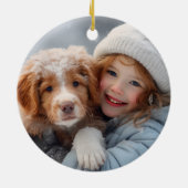 ブルースノーデイハイランドカウクリスマスオーナメント セラミックオーナメント (裏面)