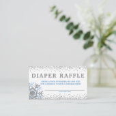 ブルースノーフレークおむつラッフルカード エンクロージャーカード (スタンド正面)