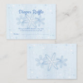 ブルースノーフレークおむつラッフルチケット 名刺 (正面/裏面)