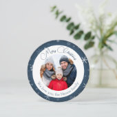 ブルースノーフレークのクリスマスファミリーの写真 シーズンカード (スタンド正面)