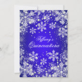 ブルースノーフレークウィンターワンダーランドキンセアニェラ 招待状 (正面)