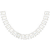 ブルースノーフレークウィンターワンダーランドバナー バンティングフラッグ (全)