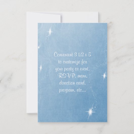 ブルースノーフレークウィンターワンダーランドRSVP 出欠カード (裏面)