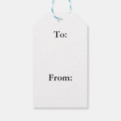 ブルースノーフレークギフトラベル ギフトタグ (裏面)