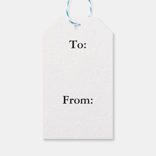 ブルースノーフレークギフトラベル ギフトタグ (裏面)