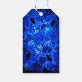 ブルースノーフレークギフトラベル ギフトタグ (正面)