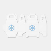 ブルースノーフレーククリスマスのお願い箱 フェイバーボックス (折り畳みなし)