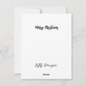 ブルースノーフレーククリスマスツリー シーズンカード (裏面)