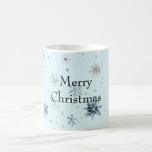 ブルースノーフレーククリスマス コーヒーマグカップ (中央)