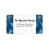 ブルースノーフレークスアドレス ラベル (正面)