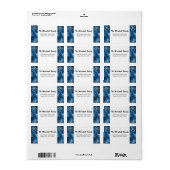 ブルースノーフレークスアドレス ラベル (フルシート)