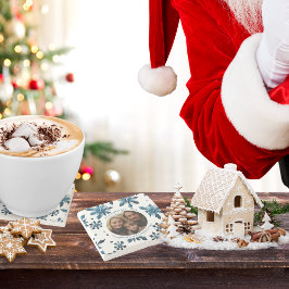 ブルースノーフレークストーンコースター ストーンコースター