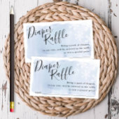 ブルースノーフレークスベビーシャワーラッフルチケット エンクロージャーカード