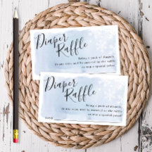 ブルースノーフレークスベビーシャワーラッフルチケット